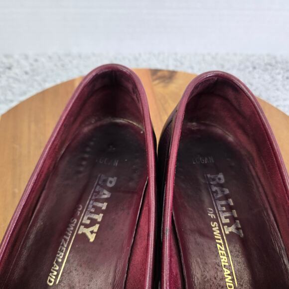 Bally Mens 9.5M Logan Burgundy Leather Lifestyle Casual Tassel Kiltie Loafer main image 14